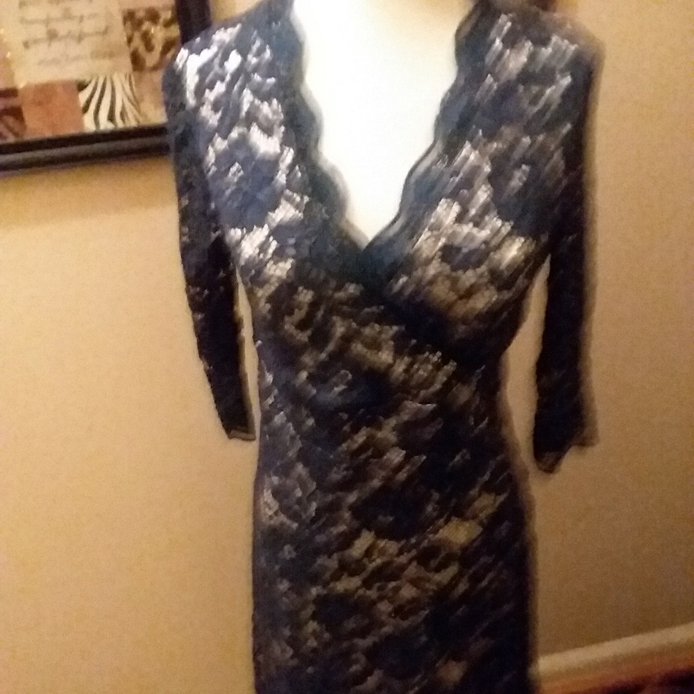 Lined lace dress